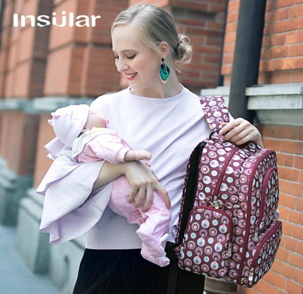 

insular new style large capacity baby diaper backpack bag fashion nappy changing backpack mommy stroller bag3014128