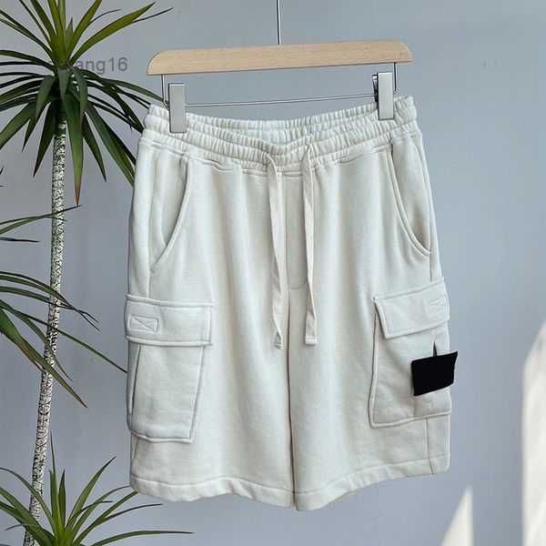 

men's shorts mens designer pockets work five-piece pants stones island womens summer sweat multi-function thigh short casual loose high, White;black