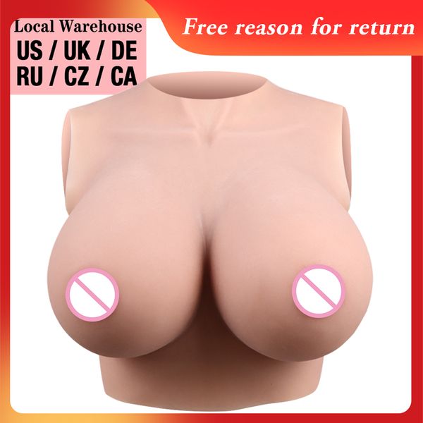 

breast form u-charmmore h cup silicone breast forms breastplate fake boobs for crossdresser drag queen cosplayer transgender 230701