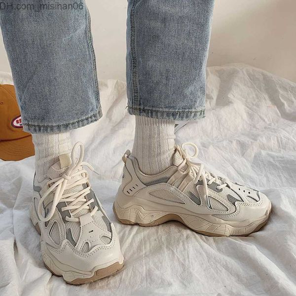

dress shoes dress shoes women sneakers fashion mesh chunky sneakers casual shoes autumn reflective comfortable thick sole white dad flats pl, Black