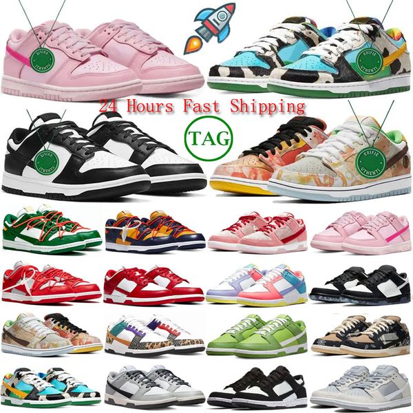 

men women panda shoes designer low triple pink grey fog unc rose whisper team flat sneakers gold blue raspberry strawberry peach mens traine