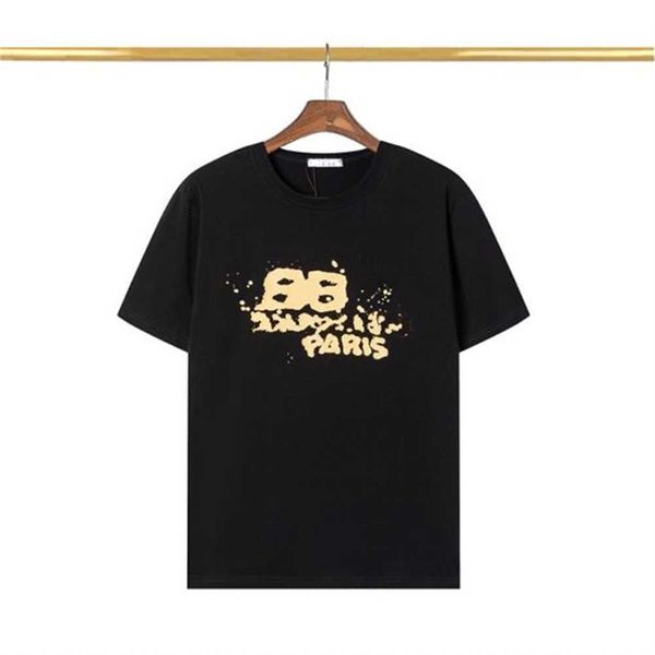 

23ss men's casual t-shirts luxury paris for men women designer tees shirt mens streetwear hip hop clothing crew neck tshirtn3zt, White;black