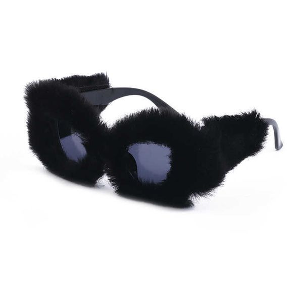 

rice nail place sunglasses gradient color 2023 new sunglasses for women trend anti-uv retro sunglasses svwf, Blue