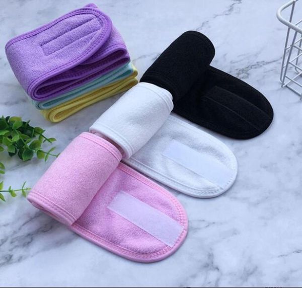

spa bath shower wash face elastic hair bands women sports yoga headscarf ladies cosmetic fabric towel make up tiara headbands gga38318133, Slivery;white