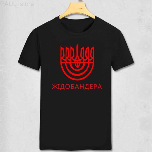 

men's t-shirts ukraine je patriot bandera t shirt ukrainian men fashion cotton short sleeve o-neck tee l230703, White;black