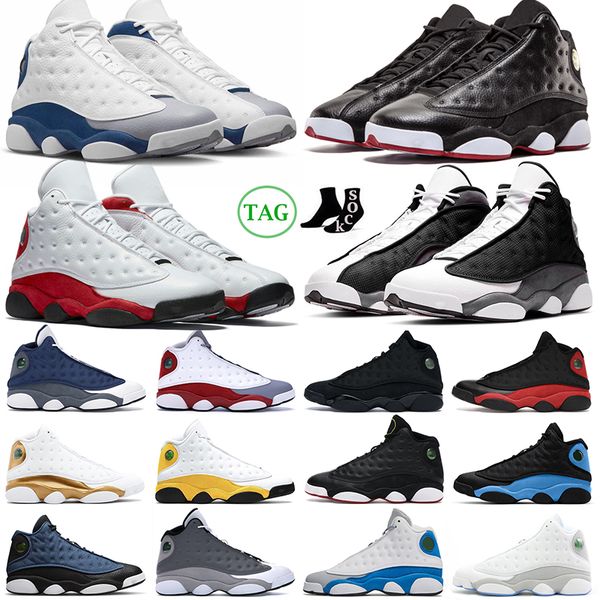 

13 13s basketball shoes mens black flint chicago hyper royal bred red flint atmosphere grey university blue black cat outdoor sneaker sports