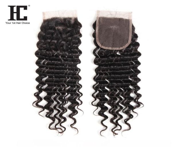 

c brazilian virgin human hair 4x4 lace closure middle straight hair body wave deep water wave brazilian deep wave curly virgin fre6536882, Black;brown