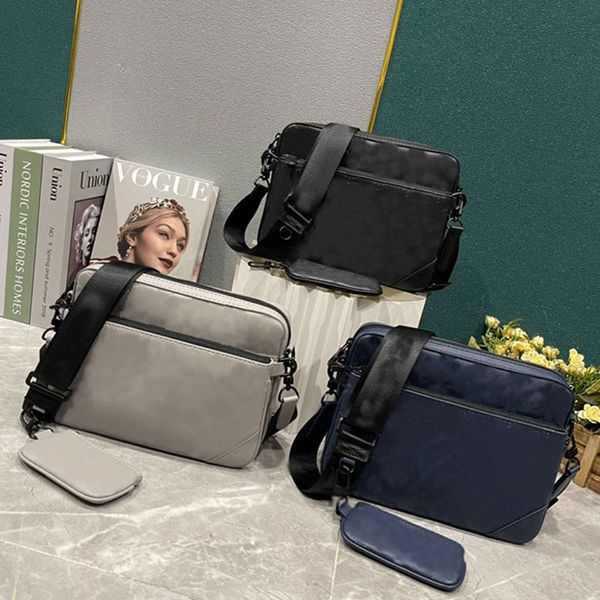 

men crossbody bag designer shoulder bag messenger bag luxury leather handbag vintage print 3 piece purse clutch bag mens cross body wallet