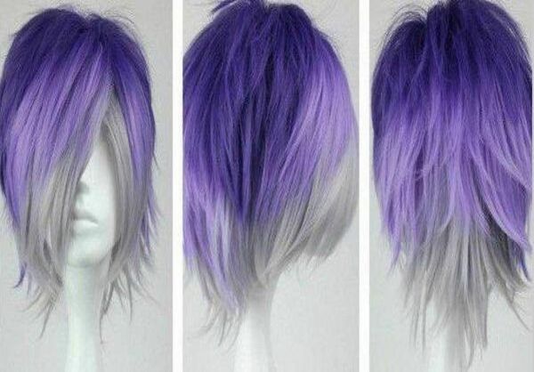 

select style and colour sellfashion mix short straight anime party cosplay full wig7640276, Black;brown