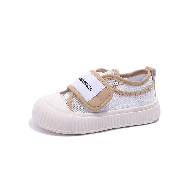 

athletic kids shoes toe baby children footwear sneakers summer boys mesh breathable girls soft bottom non-slip casual f15123, Black