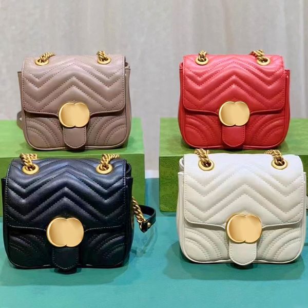 

classic flap marmont handbag leather purses clutch bag luxurys chain sling shoulder bag designer womens quilted mens lady cross body summer