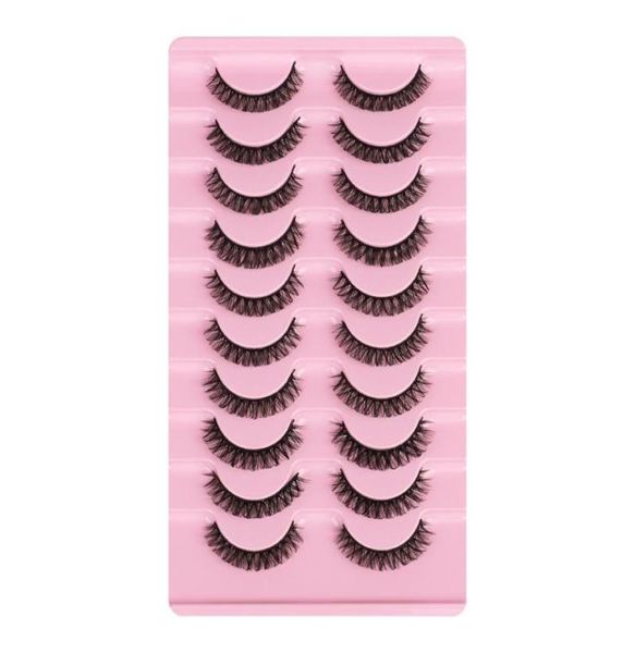 

eye lashes dd crul natural long eyelashes russian curls fluffy faux mink eyelash extension kit make up tools whole vendors8273737