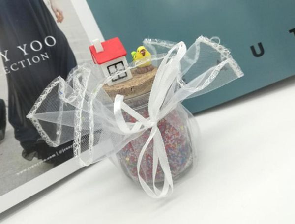 

100pcs 26cm dimeter white circle tulle wedding favor holder gift candy holder1991781