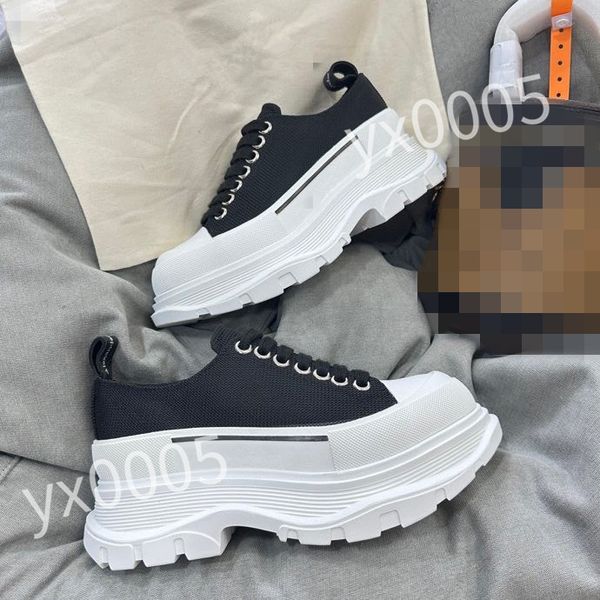 

new luxury designer flat sneaker trainer casual shoes denim canvas leather white letter fashion platform mens womens low sneakers 35-46 xsd2, Black