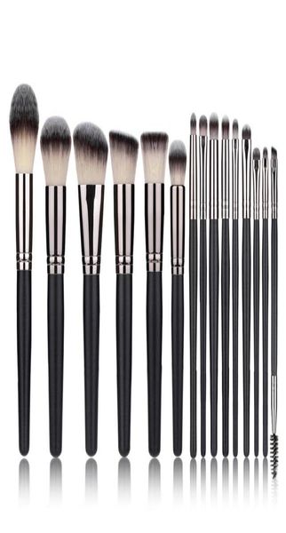 

15pcs makeup brushes set soft synthetic hair foundation contour concealer eye shadow eyelash lip make up brush cosmetic beauty too7366284