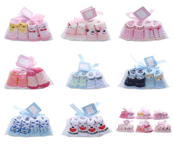 

newborn socks baby booties girls cotton boys infant accessories cute princess set cartoon letter dot kids clothes b75707844167, Pink;yellow