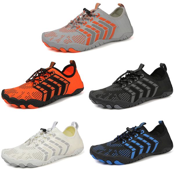 

2023 anti-slip wear resistant wading beach casual shoes men black gray blue white orange trainers outdoor for all terrains