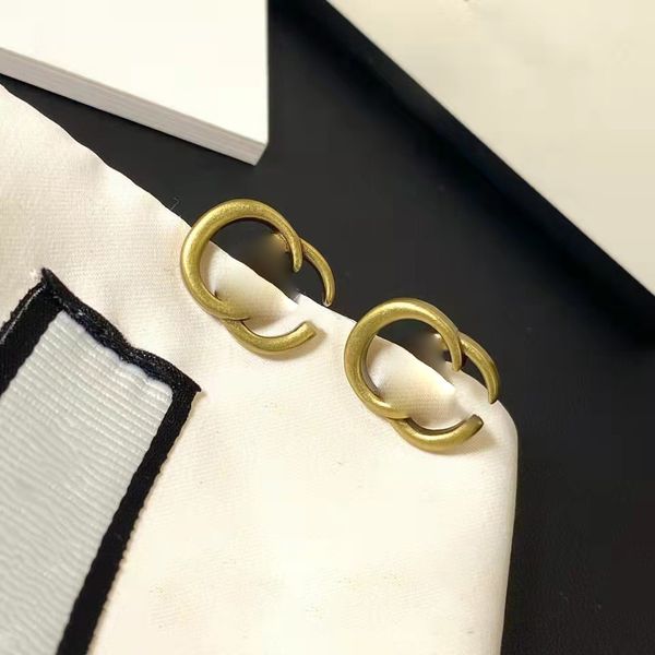 

for charm luxury designers birthday fashion stud earrings simple designer couple earrings jewelry woman wedding retro party gifts ear studs, Golden;silver