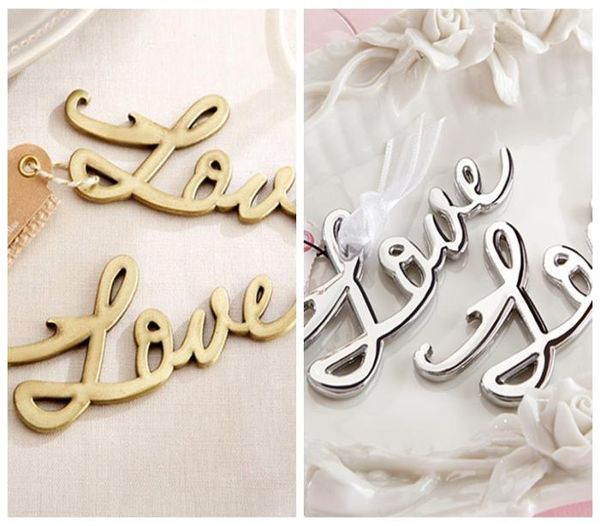 

25 pieceslot unique wedding gift and favor of love bottle opener favor for wedding and party gift bridal favors silver gold7976466, Black
