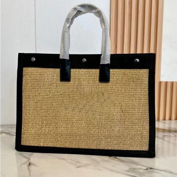 

tote bag handbag straw rope weaving for bags totes handbags women luxury designers bag high capacity ladies casual shopping qqorv