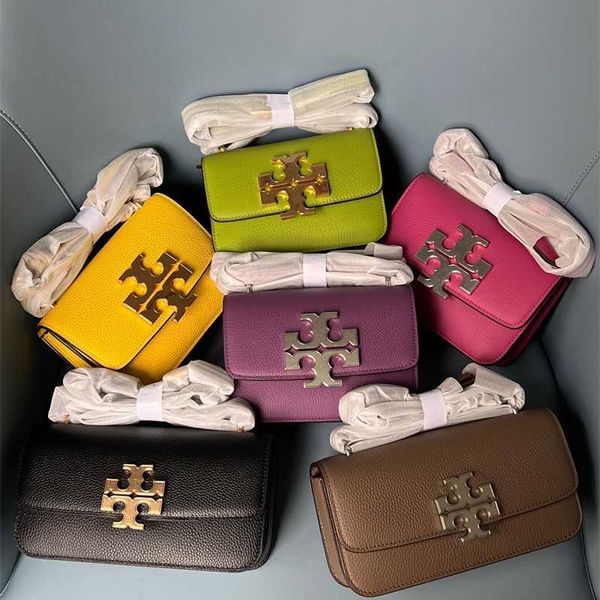 

23tb new lychee grain cowhide single shoulder diagonal cross fashion trend casual golden brick small square tofu bag, Pink;blue