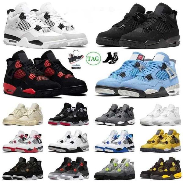 

military og black 4s basketball shoes men women jumpman 4 red thunder black cat infrared bred university blue royalty mens trainers sport de