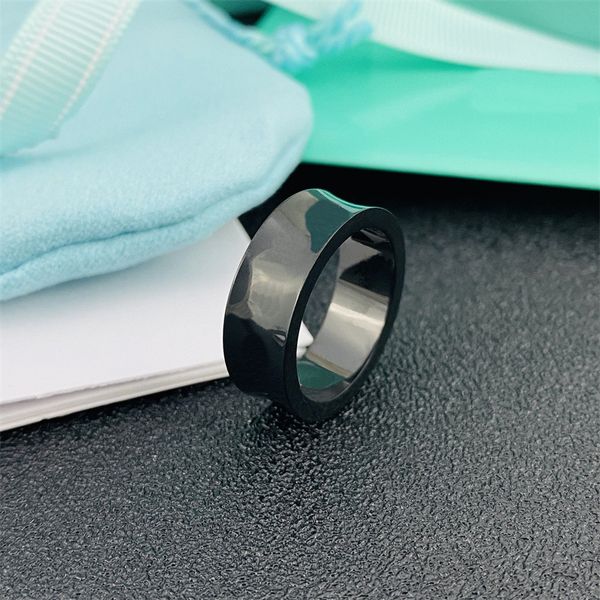 

classic rings ring couple titanium steel fashion women woman luxurious designer gift letter t gold black rose non fading jewelry, Silver
