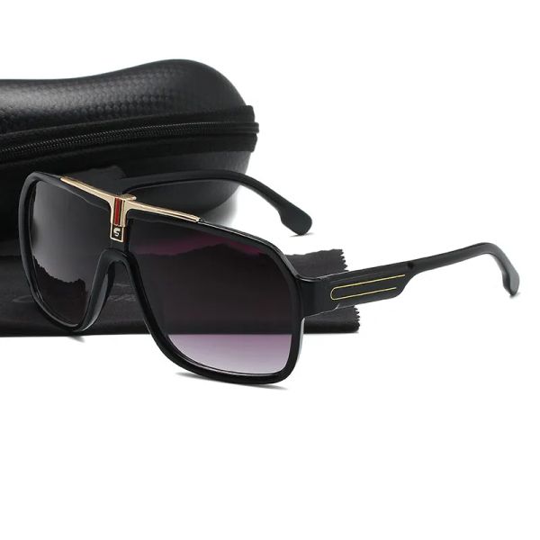 

luxury brand designer polarized sunglasses lens pilot fashion sunglass for men women vintage sport sun glasses with case and box, White;black