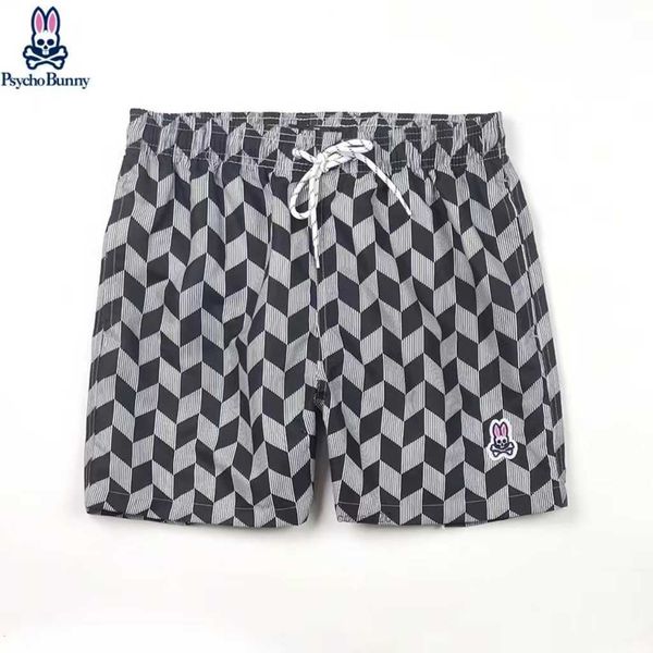 

bunny psycho designer shorts mens fashion beach pants skull rabbit luxury brand surfing sports quick dried european style rhude size s-xl 17, White;black