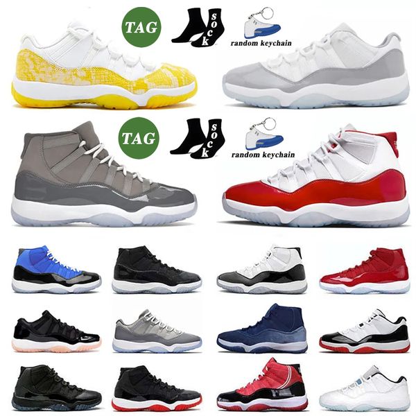 

mens tracksuits fashion designer 11 11s men women luxury brand basketball shoes low high legend blue space concord trainers cherry dolphins, Gray