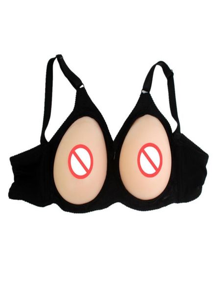 

drop high quanlity straps on one piece silicone breast forms fake rubber boobs 600 g per pair a cup for trangender4525333