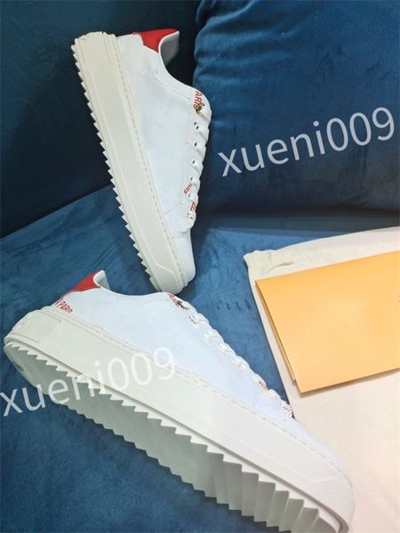 

luxurys designer casual shoes women sneakers rubber trainers genuine leather sneaker multicolor lace-up skate shoes size 35-41 dc220516, Black