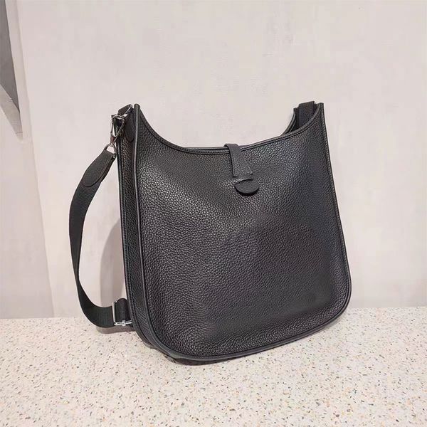 

shoulder crossbody bag women handbags purse genuine leather removable shoulder strap silver hardware magnetic buckle pony pendant fashion le