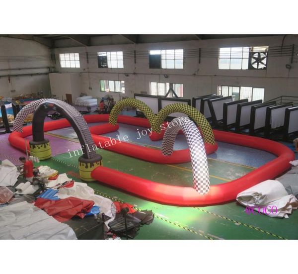 

outdoor activities custom made oxford portable inflatable go kart car race track zorb ball way1265130