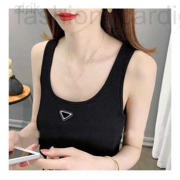 

women's t-shirt designer designer summer womens t shirts soft silk knits sleeveless tank woman tees vest women slim vests shirt lady sh, White
