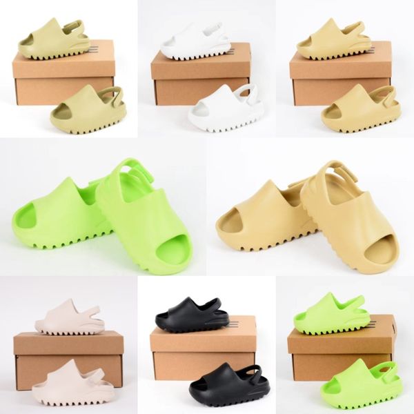 

toddlers slides kids shoes slippers baby running slipper boys girls kid designer shoe onyx resin bone infants childrens desert shoe, Black