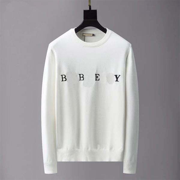 

2023 european men's sweater designer knit print fashion sweater retro classic luxury women's loose sweater 48 type -xxxl 22213, White;black