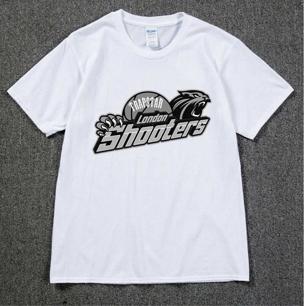 

men's tshirts trapstar london 100 cotton t shirt men women summer short sleeve tshirt hip hop streetwear harajuku loose tees white all, White;black