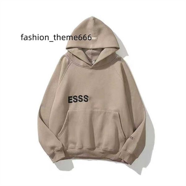 

men's and women hoodies leisure fashion trends ess designer tracksuit hoody set casual oversize hooded pullover essentail 2023 fear of, Black
