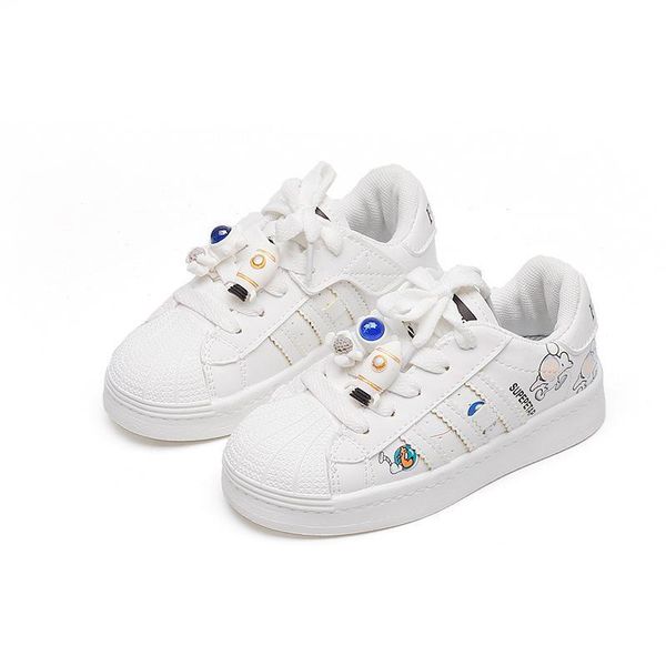 

athletic baby shoes kids trainers basketball footwear children white spring boys casual running girls cartoon f16187, Black