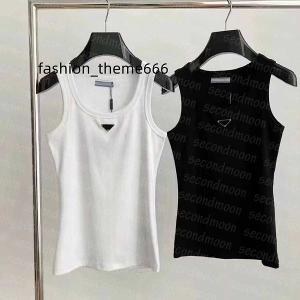 

metal badge t shirts women knitted tank gym sport knitted vest summer breathable tanks, White