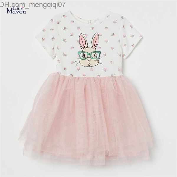 

girl's dresses little maven short sleeves rabbit dress causal lovely cotton mesh clothes baby girls pretty and comfort for kids 2 to 7, Red;yellow