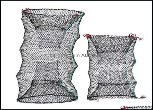 

fishing sports outdoorsfishing aessories 4 sizes collapsible trap cast keep net crab crayfish lobster catcher pot fish eel pn sh1232817
