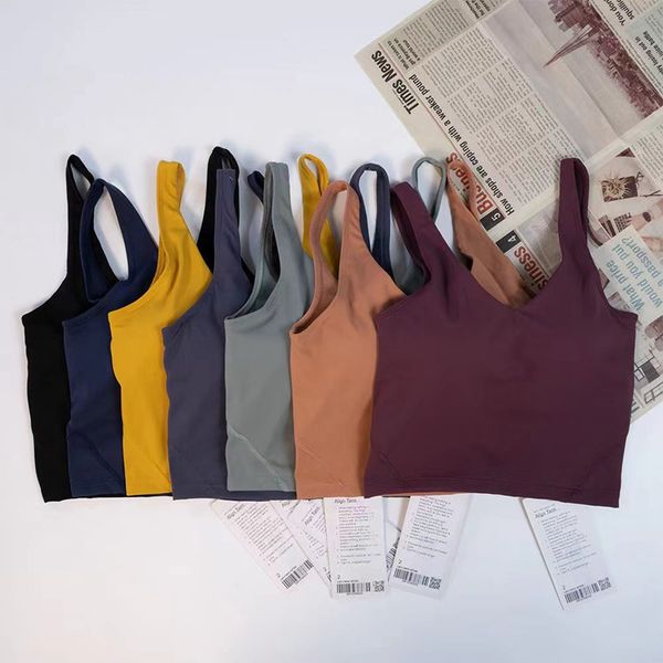 

lu-008 summer u-shaped yoga suit, women's sports u-shaped vest, bra, lu fitness and beauty back, lined chest pad lulemon