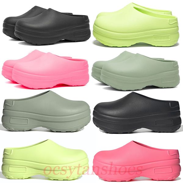 

men women slippers adiform stan mule sandals fashionable easy-to-wear style slides adifom stan smith platform mule silver green core black