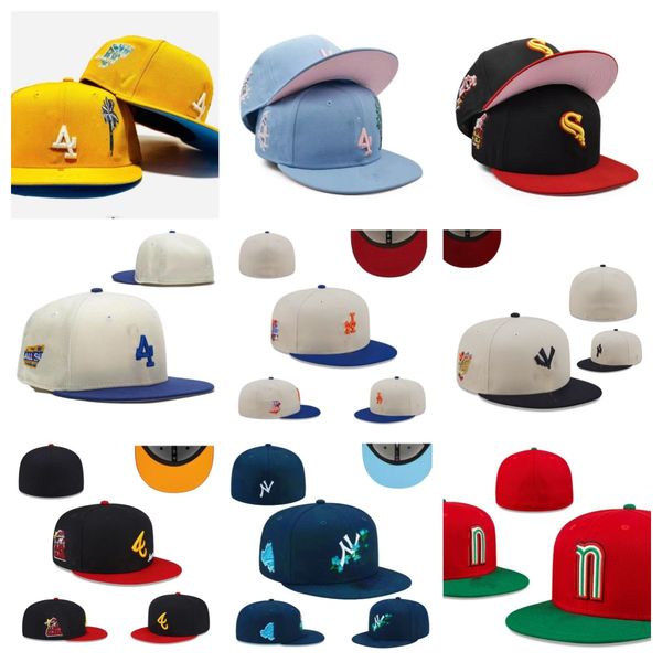 

designer fitted hats snapbacks adjustable baseball football hat all team logo luxury red blue colour outdoor sports embroidery flat full clo, Blue;gray