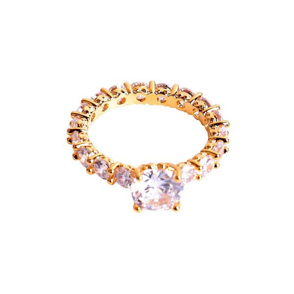 

cluster rings bubble letter wedding ring for couples real gold plated hip hop jewelry trend 230620, Golden;silver