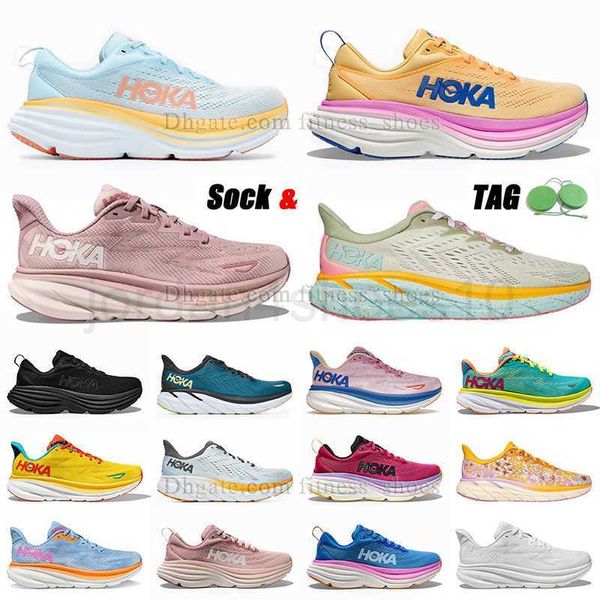 

hokas mens womens walking shoes 2023 hokas one clifton 8 9 bondi 8s pink carbon x2 blue coral people golden coast floral seaweed black white