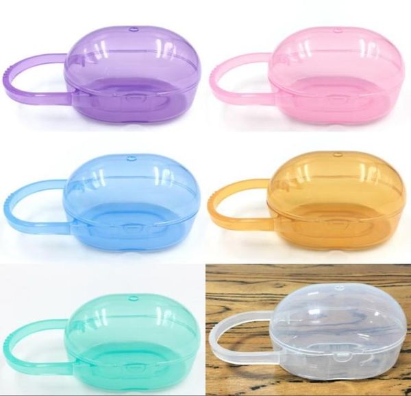 

ellipsoid case pacifier holder solid color handle appease nipple box storage portable baby supplie container 0 55xt k28475535