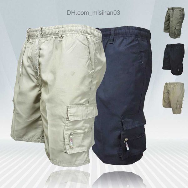 

men's shorts men's shorts men breathable cargo shorts multi-pockets shorts men loose work short pants male casual summer outdoor b, White;black